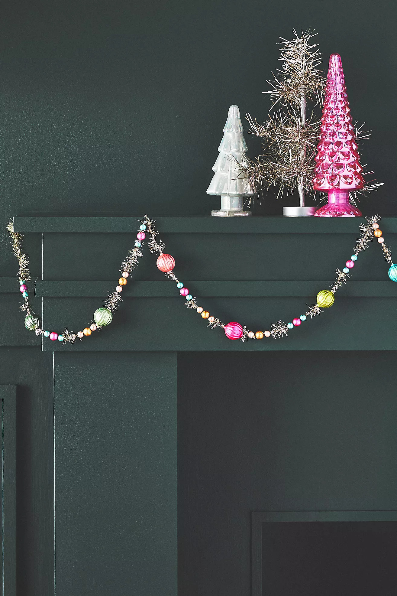 Vintage Pastel Tinsel Garland | Anthropologie (US)
