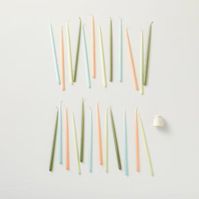 24ct 7" Large Rainbow Birthday/Wishing Candles - Hearth & Hand™ with Magnolia | Target