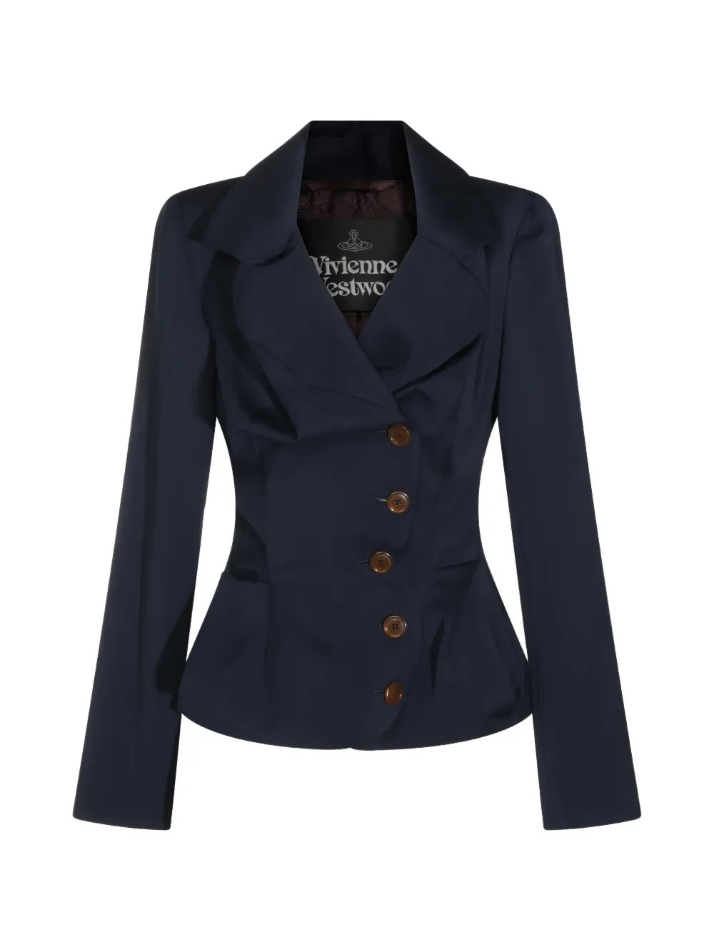 Vivienne Westwood asymmetric-fastening blazer - Blue | Farfetch Global