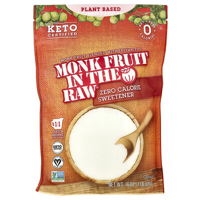 In the Raw, Monk Fruit In The Raw®, Zero Calorie Sweetener, 16 oz (454 g) | iHerb