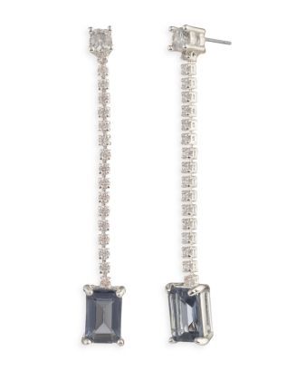 Pavé & Baguette Stone Linear Drop Earrings | Bloomingdale's (US)