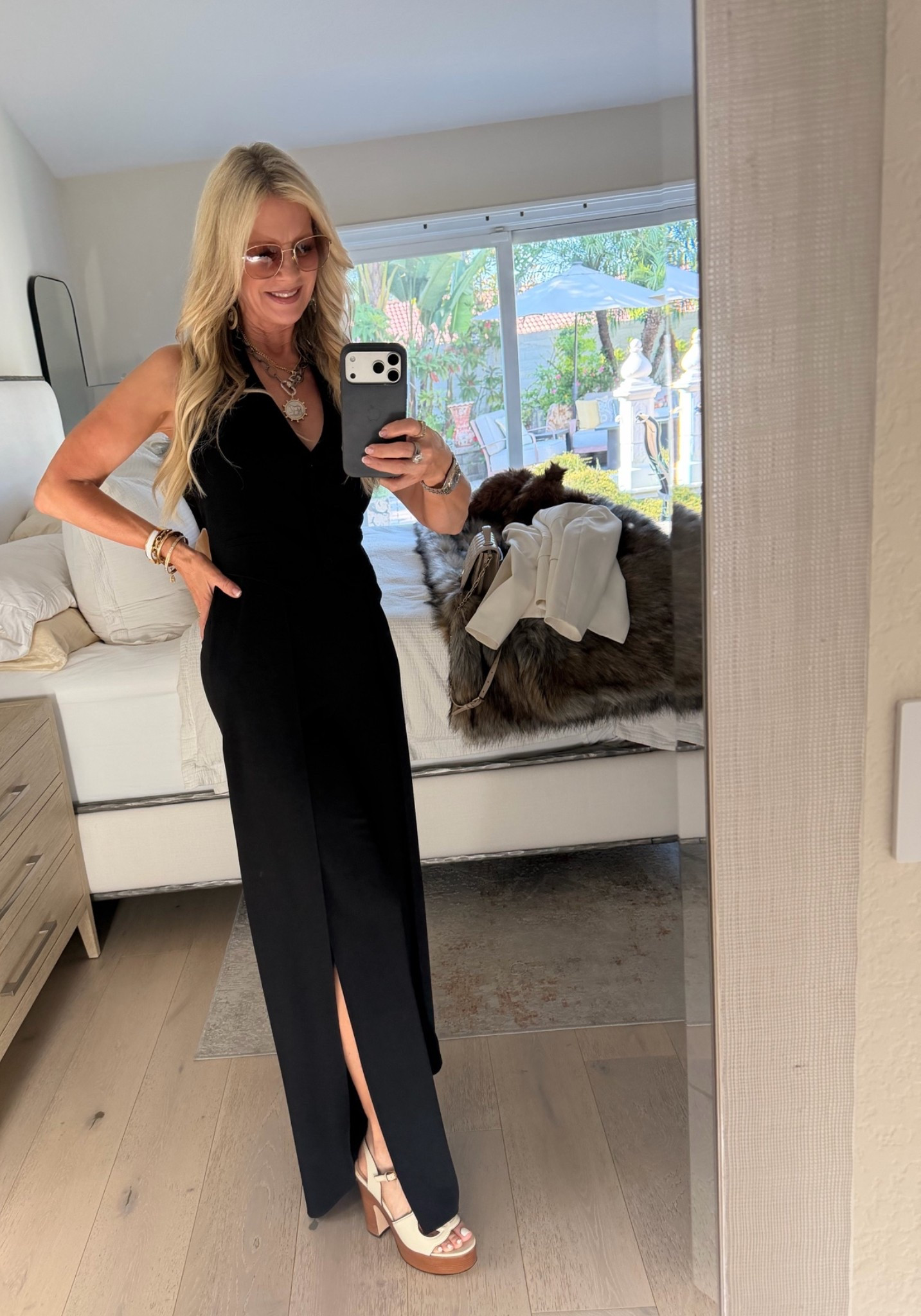 I love this Alice & Olivia jumpsuit, classic and chic. I bought it a couple years ago. I will take something similar.

#LTKOver40