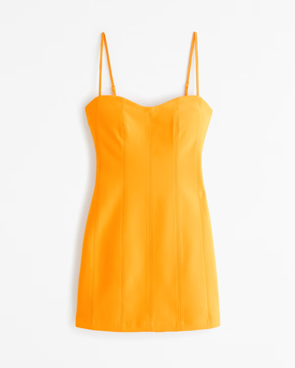 Corset Clasp-Back Mini Dress | Abercrombie & Fitch (US)