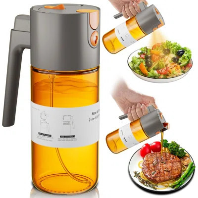 Oil Sprayer For Cooking, Glass Olive Oil Dispenser Bottle, 500Ml/16Oz Olive Oil Sprayer, 2 In 1 Even Spray With Portion Control For Kitchen, Air Fryer | Wayfair North America
