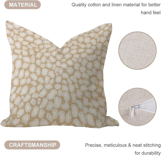 COVOME Comfy Pillow Cover 18x18in Cheetah Leopard Print Animal Light Gray Rustic Pillow Cases Neu... | Amazon (CA)
