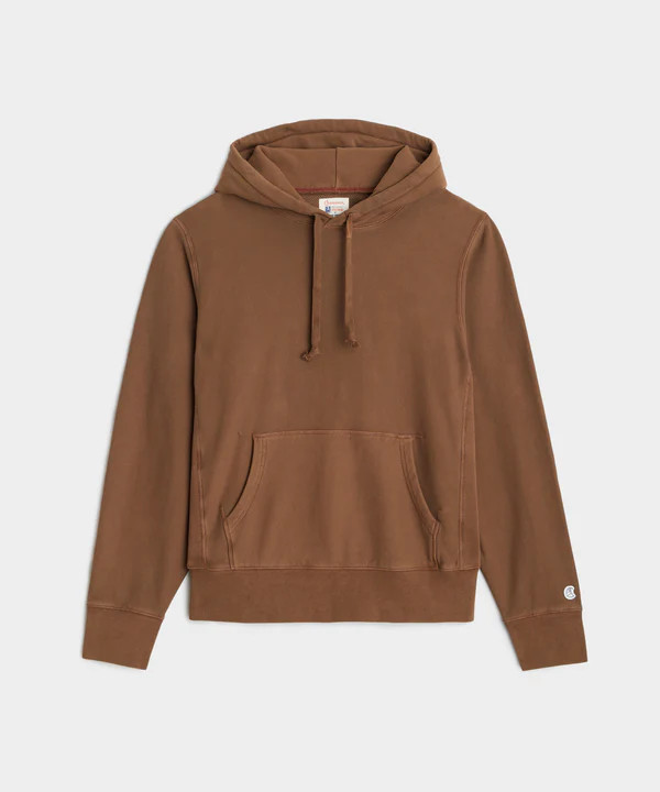 Midweight Popover Hoodie Sweatshirt in Glazed Pecan | Todd Snyder