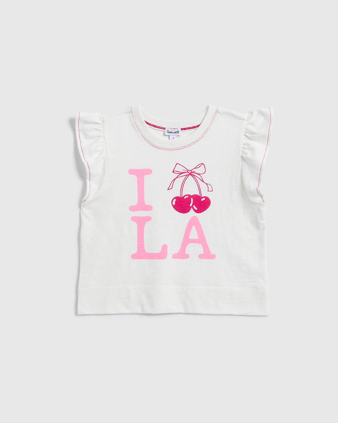Splendid - Girls Cherry Love Tee - White | Splendid