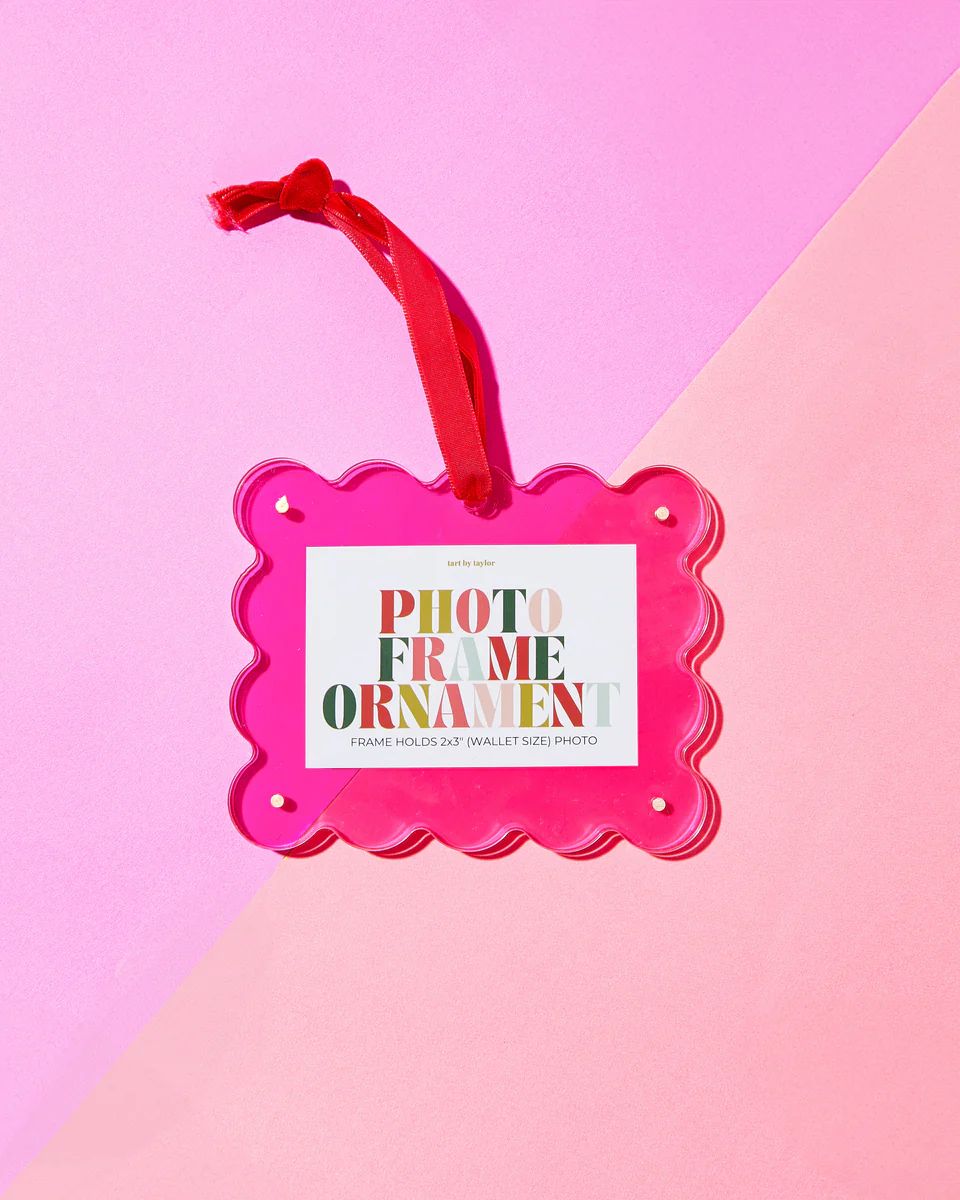Sugar Plum Pink Mini Frame Ornament | Tart By Taylor