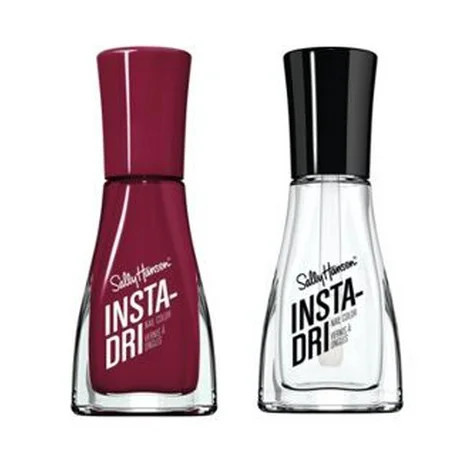 (Bundle) Sally Hansen- Insta Dri 3.0-Just in Wine-0.31 fl oz and Sally Hansen- Insta Dri Clearly Quick-0.31 fl oz | Walmart (US)