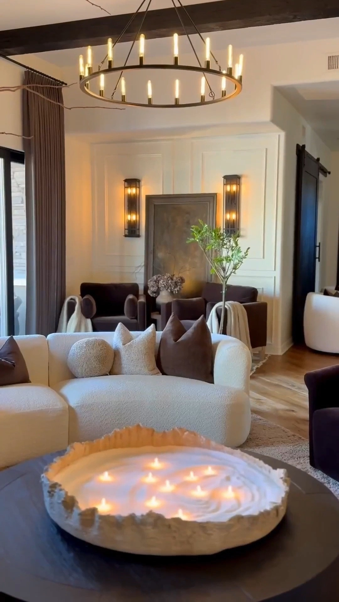 Curves of boucle, velvet whispers, and art that speaks in scale 🤎 Sconces glow, faux greenery breathes life, and a coffee table grounds it all. A modern retreat…cozy, timeless, and styled with intention. ✨

Boucle curved sofa. Velvet accent chairs. Wall art. Faux greenery. Wall sconces. Coffee tables. 

#bouclecouch #velvetpillows #wallartdecor #sconces #fauxplants #velvetaccentchairs #coffeetabledecor #amazonhomefinds #moderndecor #neutraldecor #cozyhomevibes #homeaesthetic #aesthetichomedecor #curatedcozy #timelessdecor


#LTKGiftGuide #LTKHome #LTKFindsUnder100