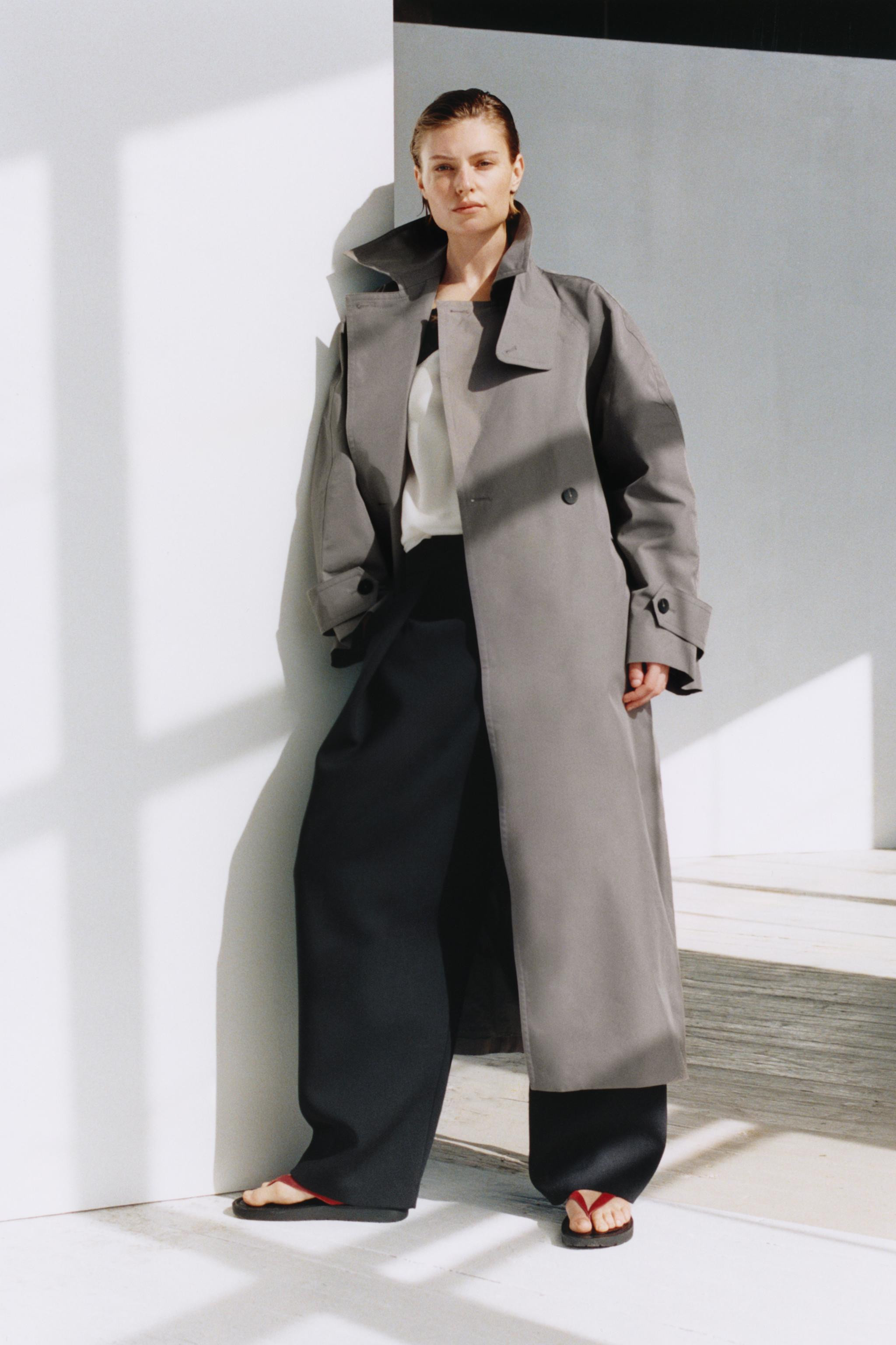 ZW COLLECTION OVERSIZE TRENCH COAT WITH BELT | Zara AU