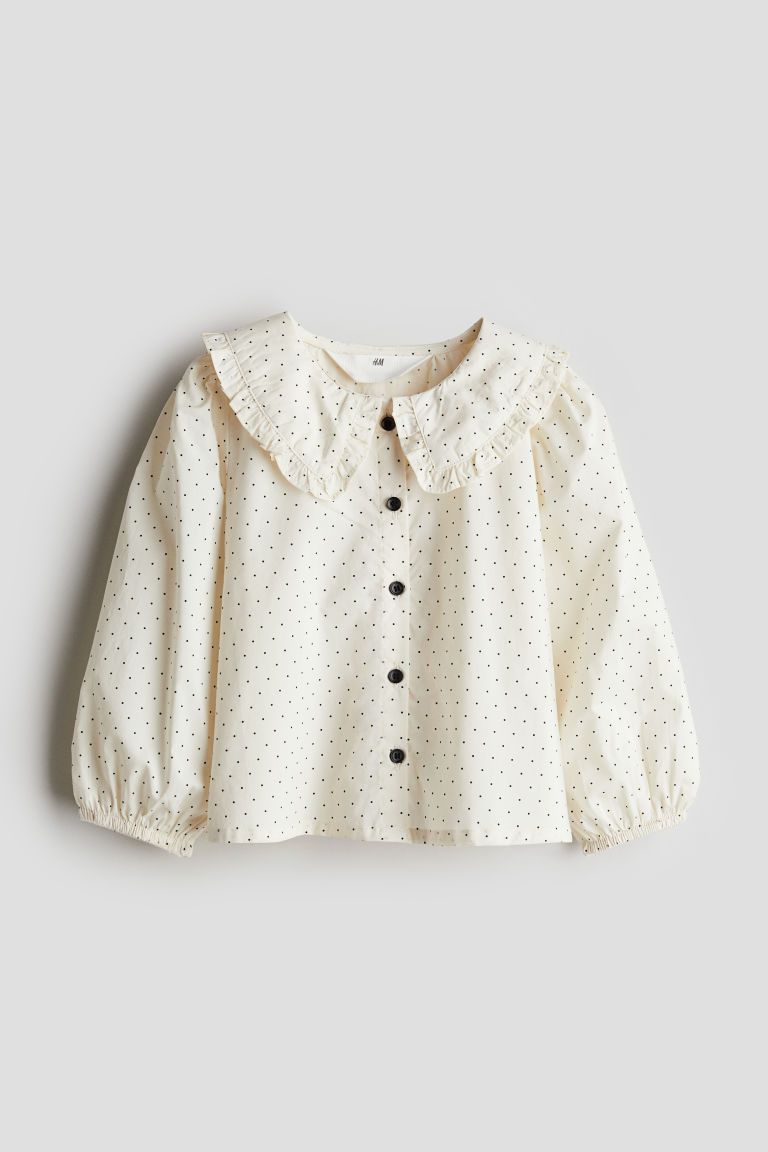 Cotton Blouse with Collar | H&M (US + CA)