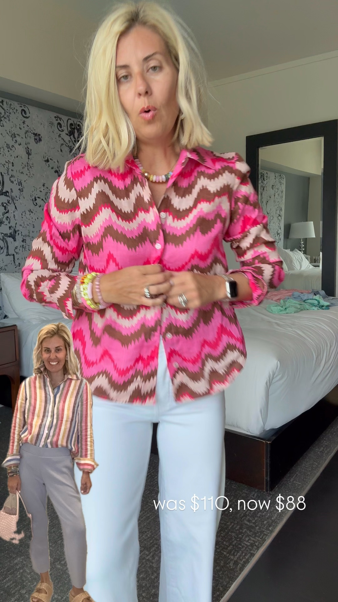 Such a YES look! White jeans and this gorgeous blouse makes such a statement. I’m in a 2 blouse and 0 jeans (size down). * use mixandmatch for 25% off at Erin McDermott *use Catherine20 at Allie + Bess

#LTKootd #LTKSeasonal

#LTKSaleAlert