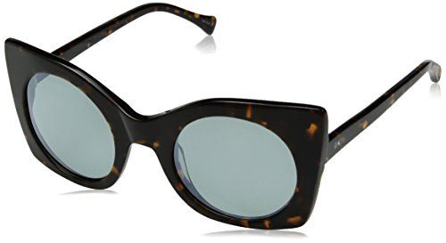 Zac by Zac Posen Women's Leona ZLEOTO50 Polarized Rectangular Sunglasses, Tortoise, 50 mm | Amazon (US)