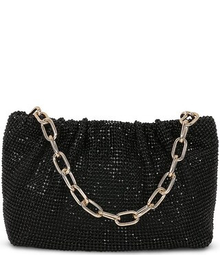 Jewel Badgley Mischka Crystal Pleated Pouch Clutch | Dillard's | Dillard's