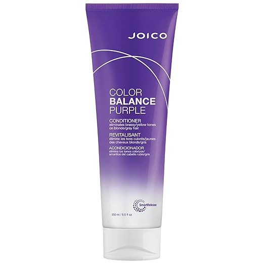 Joico Color Balance Purple Conditioner, For Cool Blonde, Gray Hair, Eliminates Brassy Yellow Tone... | Amazon (US)