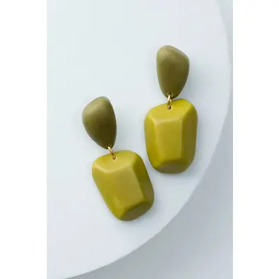 Noonday Kiwi Geo Earrings in Green at Nordstrom | Nordstrom