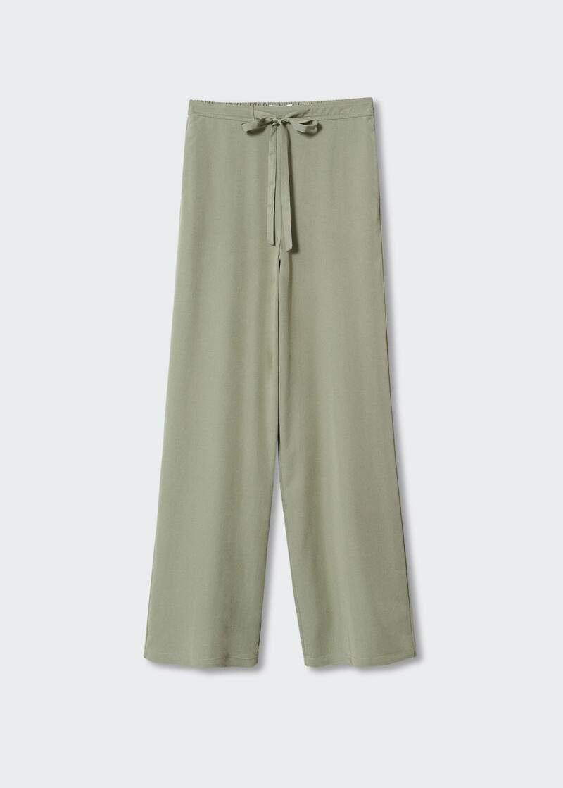 Flowy straight-fit trousers | MANGO (UK)