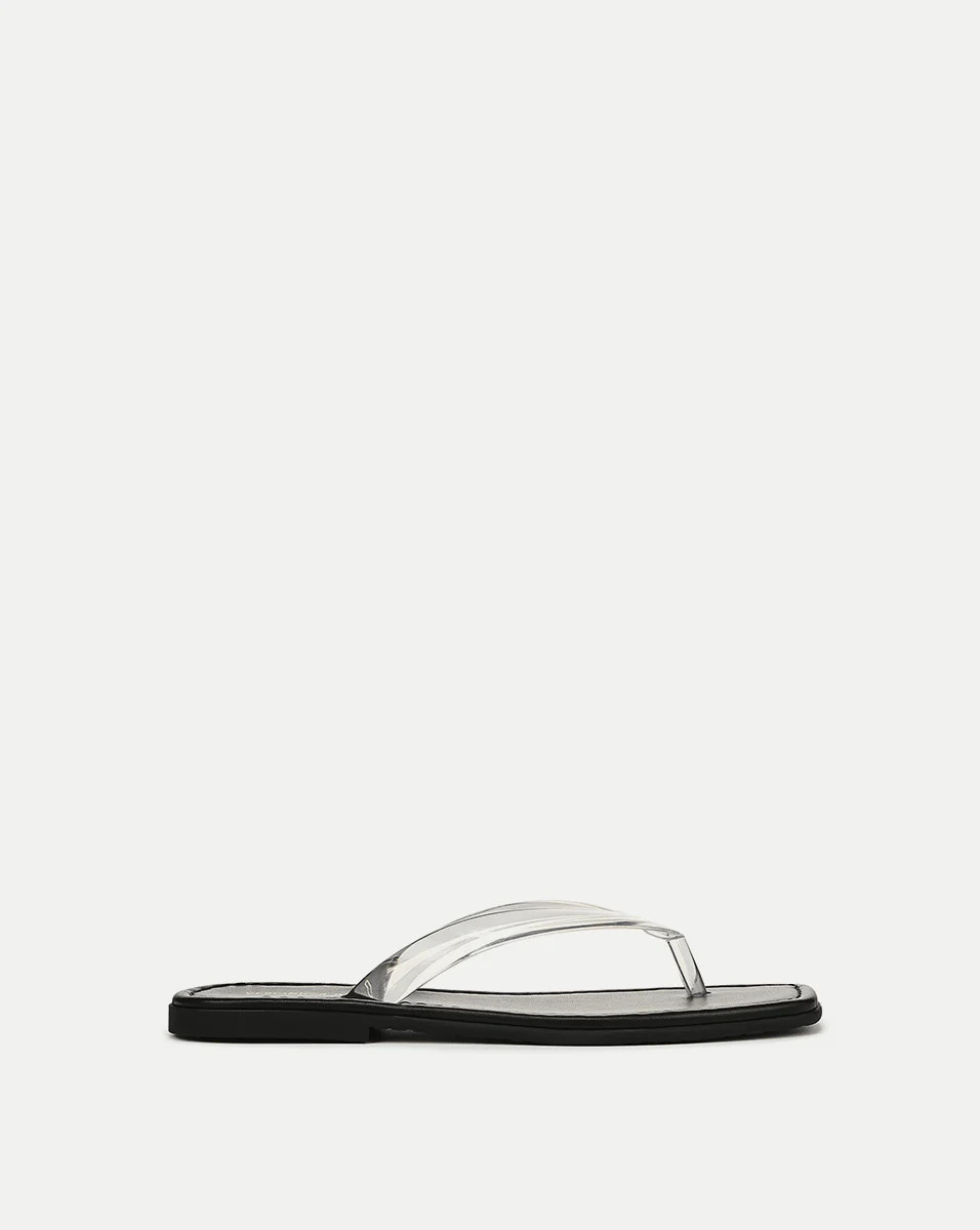 Veronica Beard Clea Jelly Flip-Flop Sandal Clear | Veronica Beard