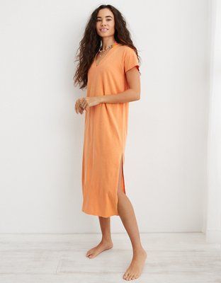 Aerie Extreme V Midi Dress | Aerie