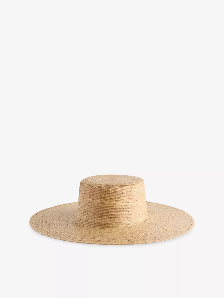 Palm Raffia Boater Sun Hat | Selfridges