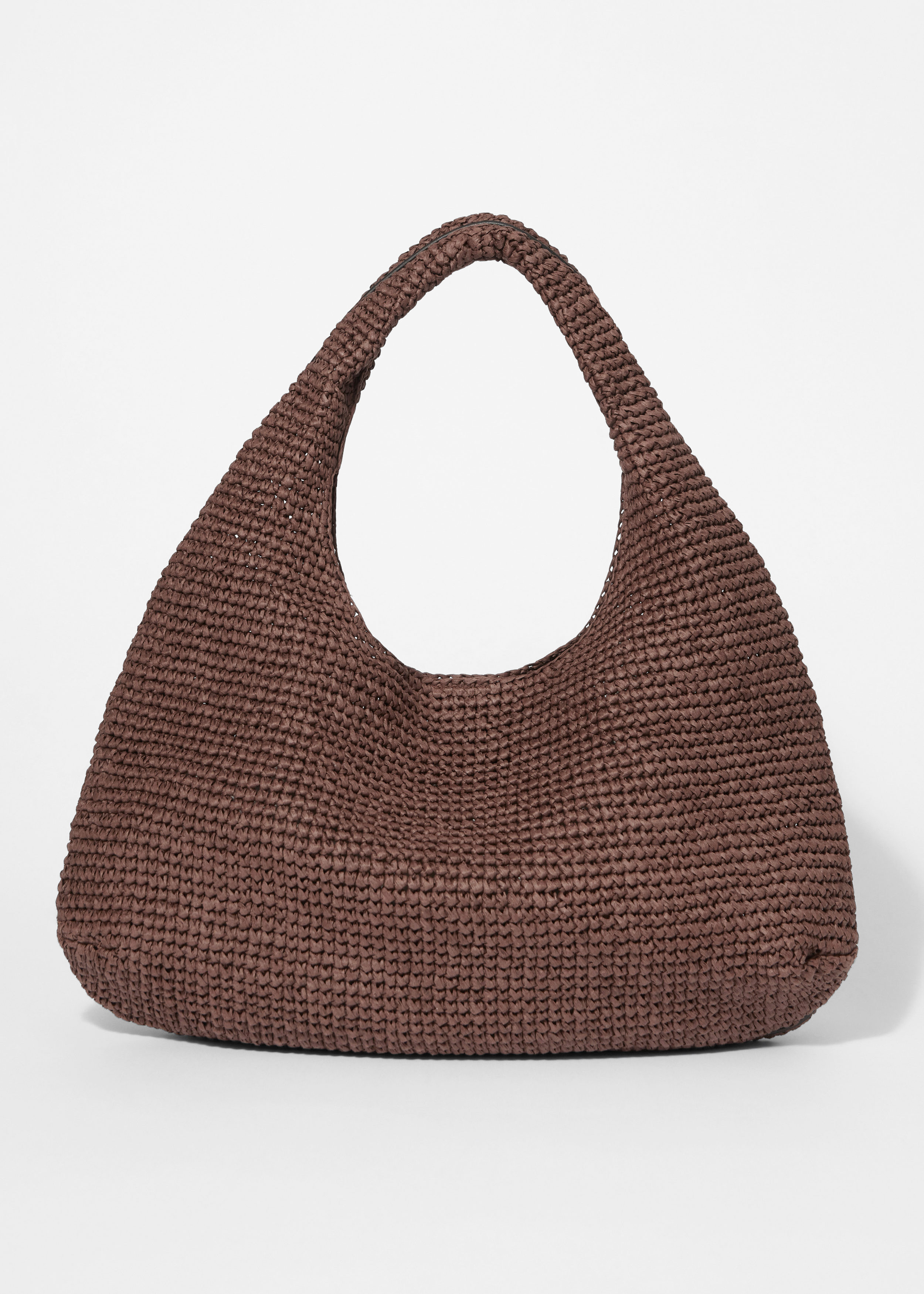 Leather-Piping Straw Shoulder Bag | & Other Stories - US