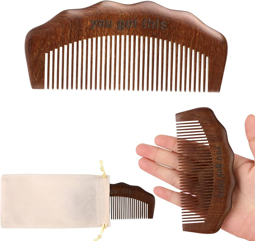 Sandalwood Birthing Comb - Natural Labor and Delivery Comb, Pregnancy Gift with Cloth Bag | Amazon (US)