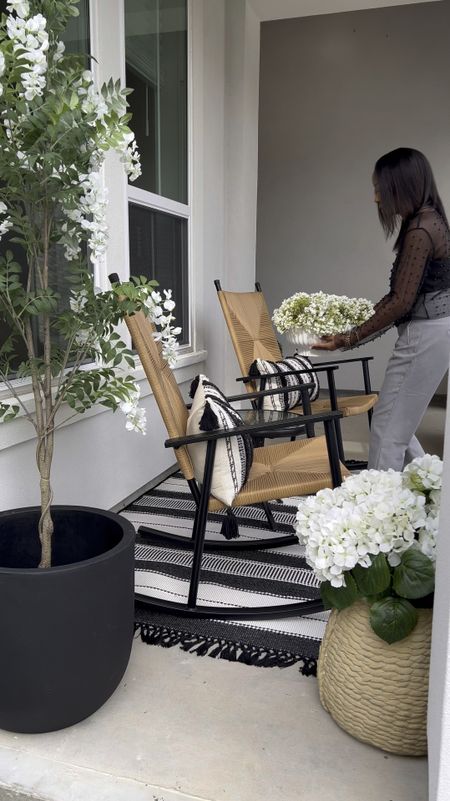 #walmartpartner 

My gorgeous 5 piece conversational set is on sale!!! 🎉 It also comes in a dining set with a protective umbrella. The cushions are weather resistant and come pretreated with Scotchguard! 🎊…

My fire pit and rocking chairs are still available and both on sale! 🤍🖤

My white resin planters are super lightweight and are still in stock!

Shop all these items before they sell out this summer! 😆 

@Shop.LTK #liketkit #IYWYK #walmarthome 

#LTKhome #LTKVideo #LTKstyletip
