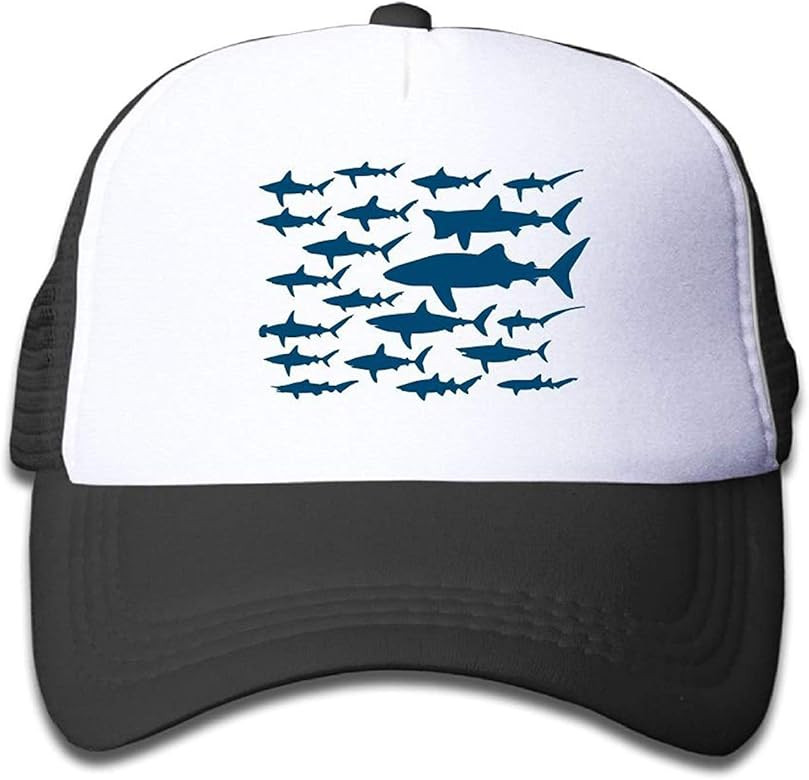 Ocean Shark Floral Sea Fish Kid Mesh Hat Toddler Baseball Cap Boys Girls Printing Adjustable Snap... | Amazon (US)