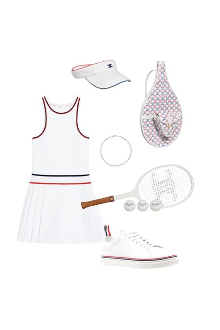 Tennis outfit inspo 🎾

Celine references:
Dress: 2AE92899.01RL
Visor: 2AUP0692R.01BC
Racket + balls + bag: 4M2782AIU.07LR

#LTKstyletip #LTKeurope #LTKtravel