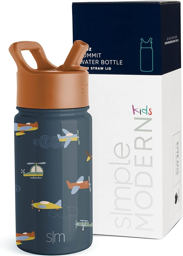 Simple Modern Kids Water Bottle with Straw Lid | Insulated Stainless Steel Reusable Tumbler for T... | Amazon (US)