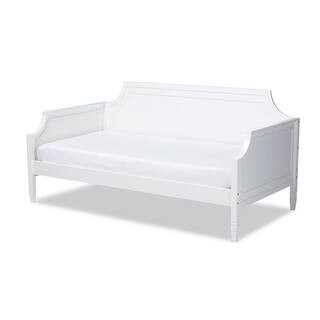 Baxton Studio Mariana White Twin Daybed 158-9640-HD - The Home Depot | The Home Depot