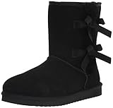 Koolaburra by UGG Women's Victoria Short Fashion Boot, Black/Black/Black, 6 Wide | Amazon (US)