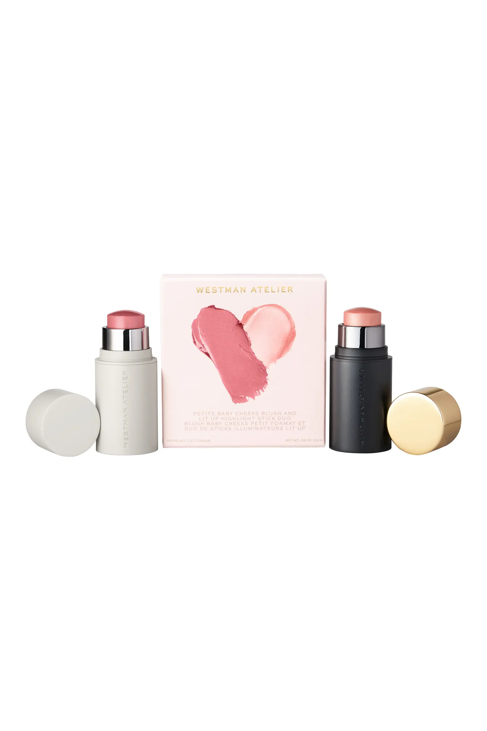 Petite Baby Cheeks Blush & Lit Up Highlight Stick Duo $52 Value (Women) | Nordstrom | Nordstrom