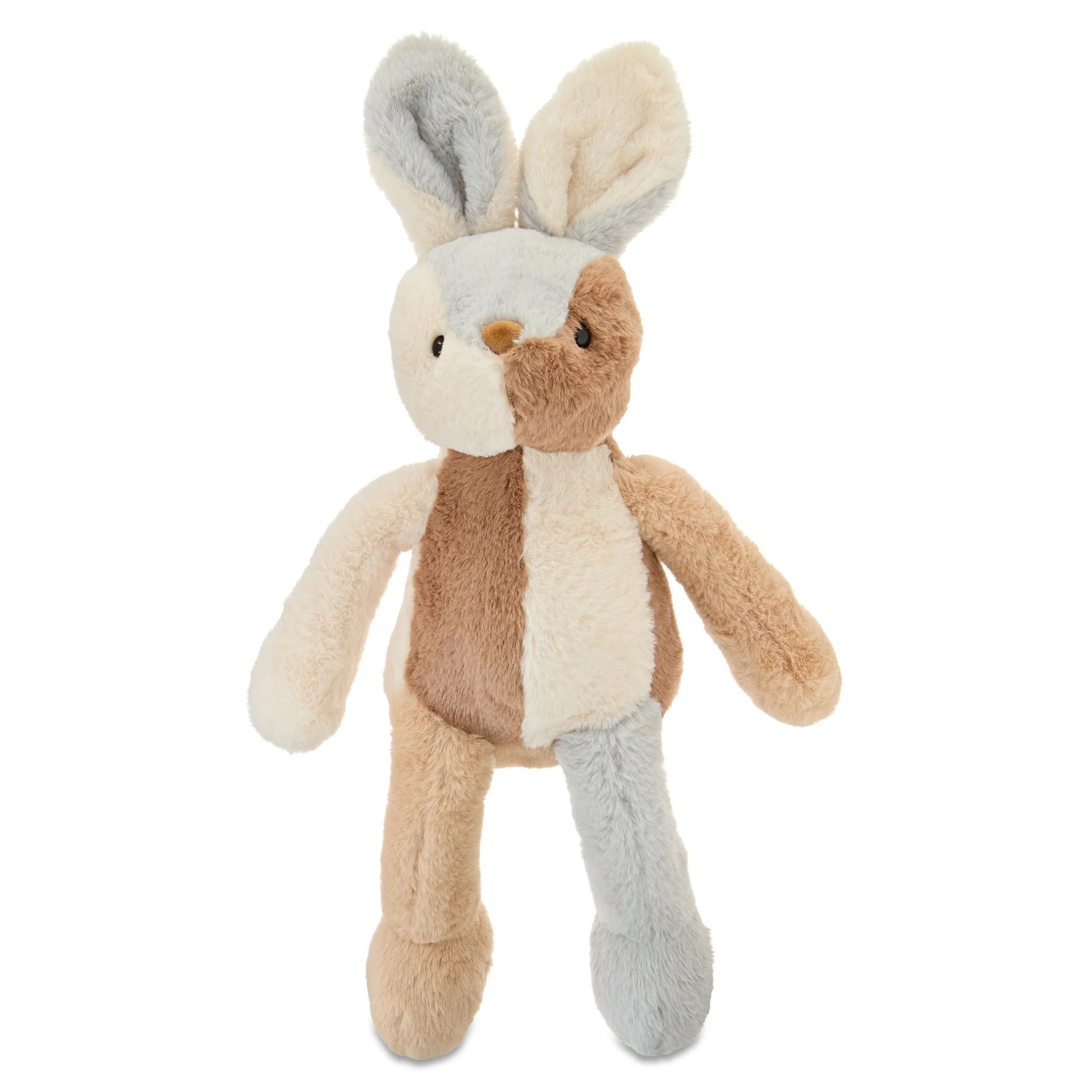 Large Color Block Bunny Plush, Tan Multicolor, 23", Easter by Way To Celebrate | Walmart (US)