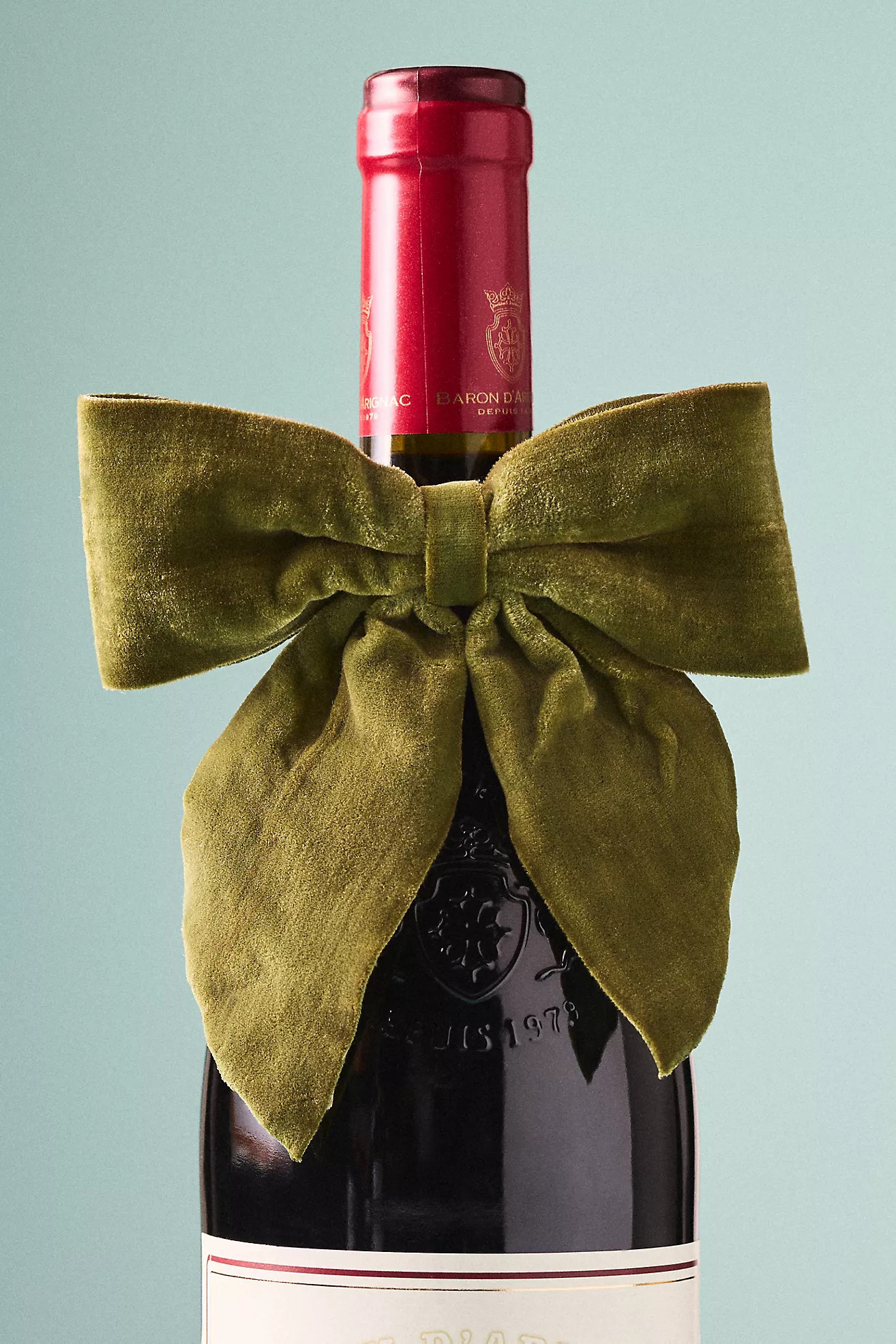 Velvet Wine Bottle Bow | Anthropologie (US)