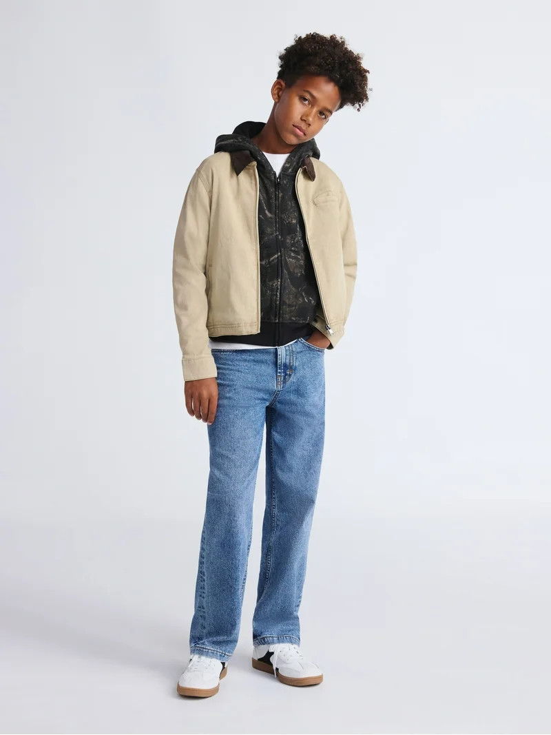 Weekend Academy Boys Workwear Garage Jacket, Sizes 4-18 | Walmart (US)