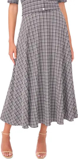 Vince Camuto Plaid Full Maxi Skirt | Nordstrom | Nordstrom