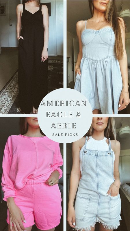 My fave pieces from American eagle and aerie are all on sale! Wearing size Small in everything  

#LTKunder50 #LTKsalealert #LTKFind