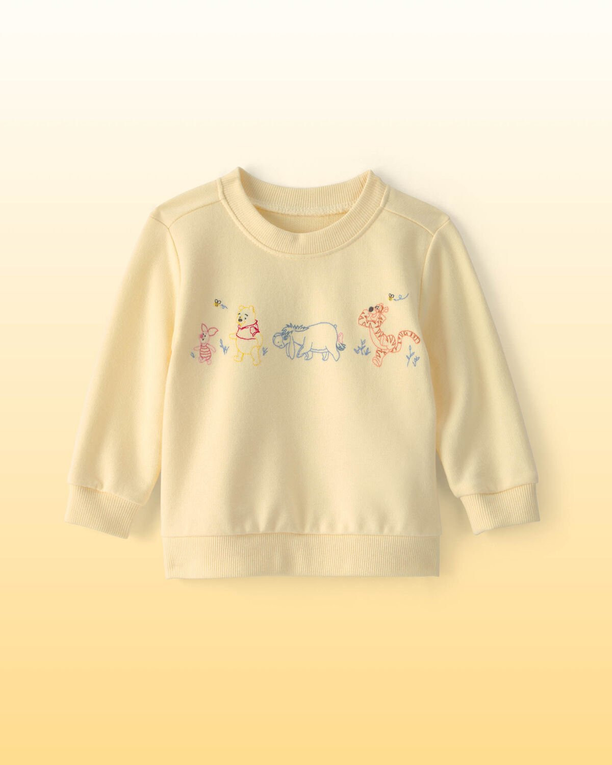 Yellow - Baby Disney© Winnie the Pooh Embroidered French Terry Pullover Sweatshirt - Yellow, Sel... | Carter's Inc