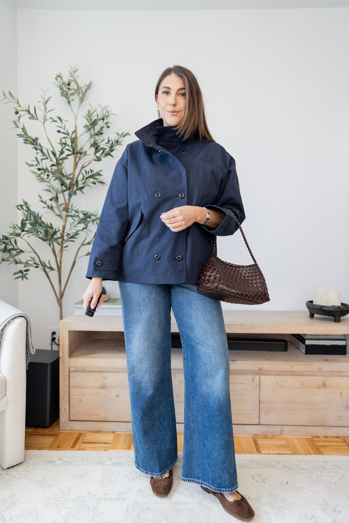 This 100% cotton funnel neck jacket is SO good. The navy is classic, the shape feels elevated, and it instantly makes jeans look more polished. One of those easy fall layers you’ll reach for over and over. 🤎

navy funnel neck jacket, 100% cotton jacket, women’s fall jacket, fall layering piece, casual fall outfit, wide leg jeans outfit, elevated everyday style, classic fall fashion, navy jacket outfit, women’s fall fashion

#LTKSeasonal #LTKmomlife #LTKootd
