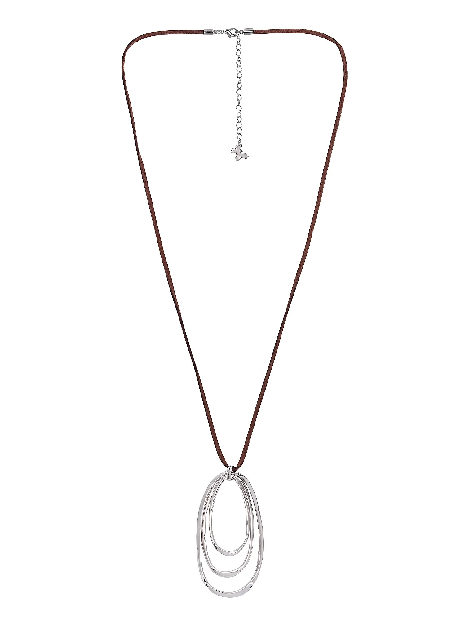 The Pioneer Woman - Women's Jewelry, Silver-tone Concentric Oval Pendant Necklace | Walmart (US)