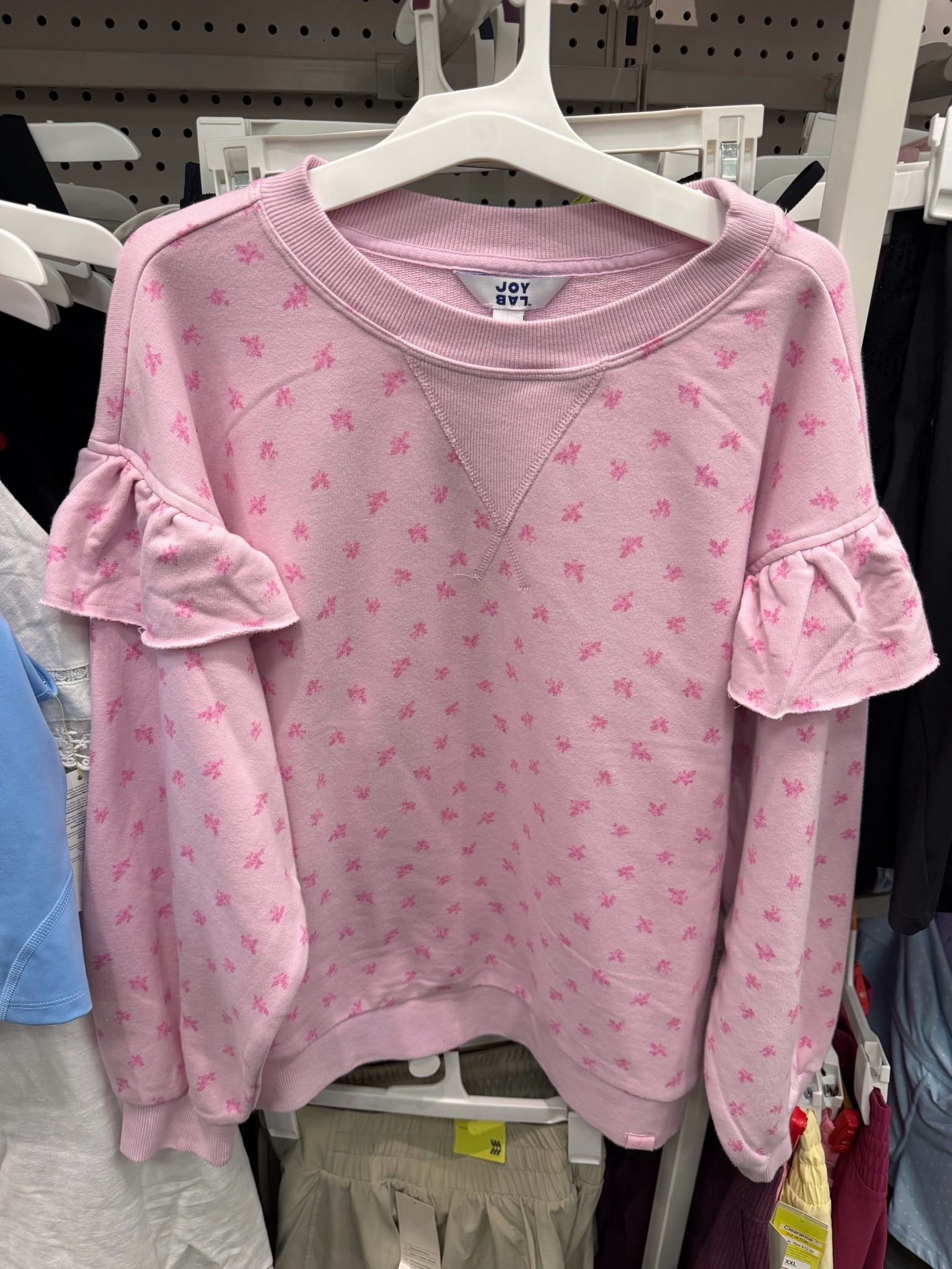 Sweatshirt with ruffle sleeves @Target