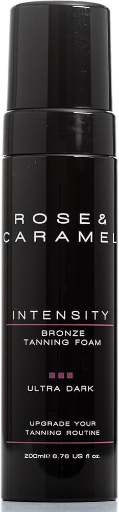 Rose & Caramel Intensity Ultra Dark Bronzed Self-Tanning Mousse Deep Bronze, Sunless Tanner, Hydr... | Amazon (US)