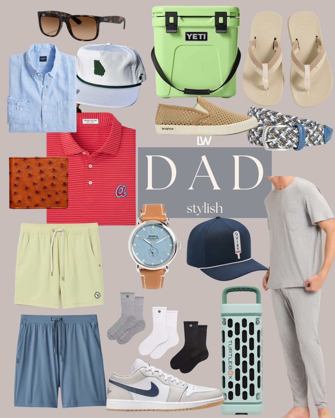 DAD❤️ stylish + in the know …. These are some great pieces for him! 