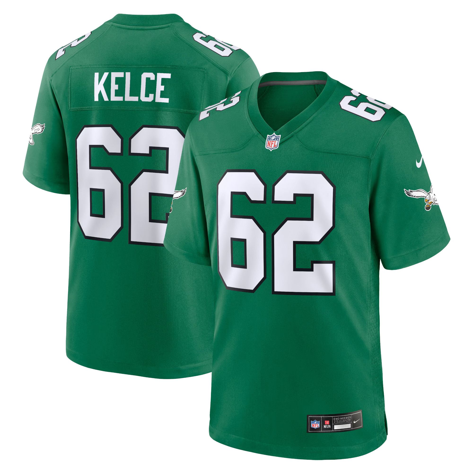 Youth Philadelphia Eagles Jason Kelce Nike Kelly Green Game Jersey | NFL Shop