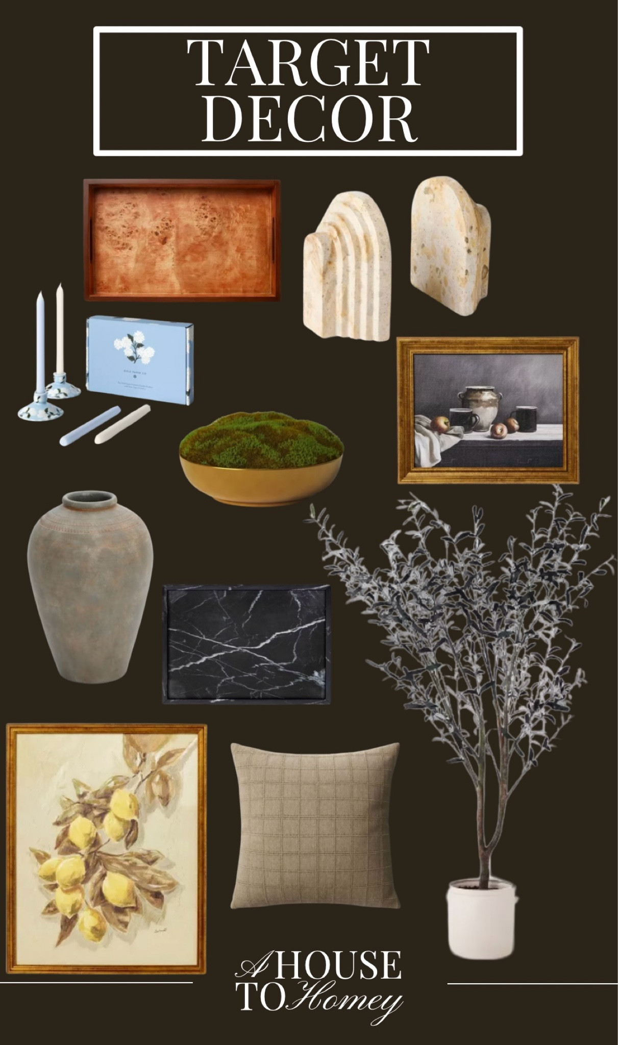 Target has some of my favorite target decor pieces!! Some of these are on sale too!

Target decor
Decor
Living room decor
Bedroom decor
Gold frame
Art print for kitchen
Wall art
Wall decor
Faux plants
Olive tree
Faux olive tree
Vase
Decor on sale
Black marble tray
Wood tray
Throw pillow 
Beige throw pilloww 


#LTKHome #LTKSaleAlert