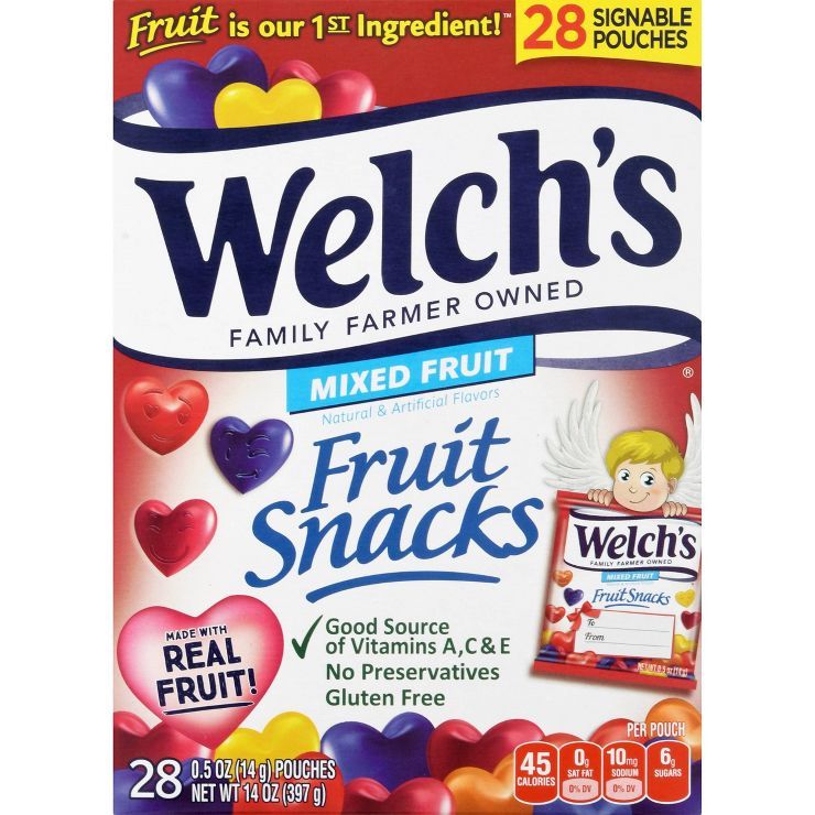 Welch's Valentine's Day Exchange Fruit Snacks - .5oz/28ct | Target