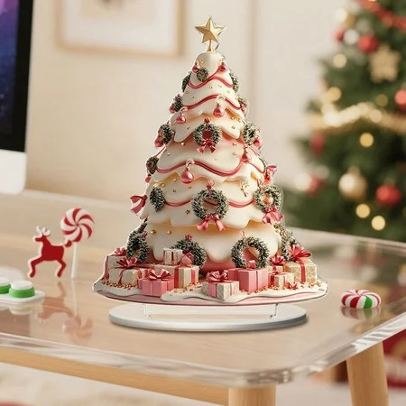 Costeam Christmas Tree Christmas Acrylic Ornaments Home Decorations Festive Xmas Hanging Decor for Indoor Home Holiday Party Family Gatherings Cute Lightweight Acrylic Ornaments | Walmart (US)