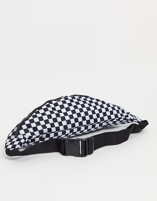 Vans Ward check bumbag in black/white | ASOS (Global)